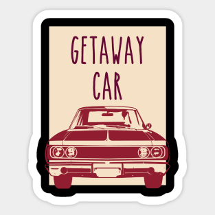 Get Away Car Sticker